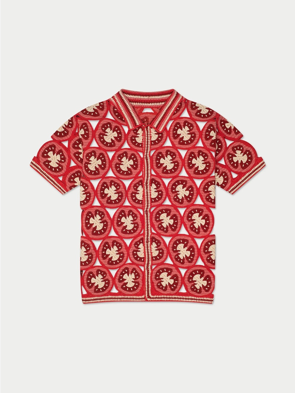 Mavrans “ciao” crocheted tomato top NWOT